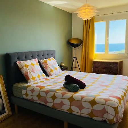 Panoramic Sea View - Air-conditioning - Balcony - Tramway - 2 Bedrooms - Wifi - Fully Equipped Kitchen Nizza