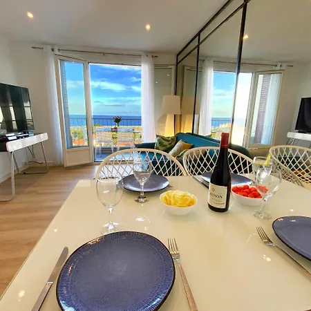 Lägenhet Panoramic Sea View - Air-conditioning - Balcony - Tramway - 2 Bedrooms - Wifi - Fully Equipped Kitchen Nice